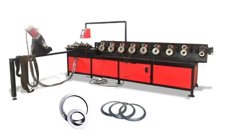 HVAC-kanaal ronde flensvormmachine / ronde hoekstalen flensproductielijn